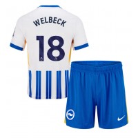 Brighton Danny Welbeck #18 Hjemmedraktsett Barn 2024-25 Kortermet (+ Korte bukser)